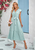 Boho Casual Tied Waist Dress Angela
